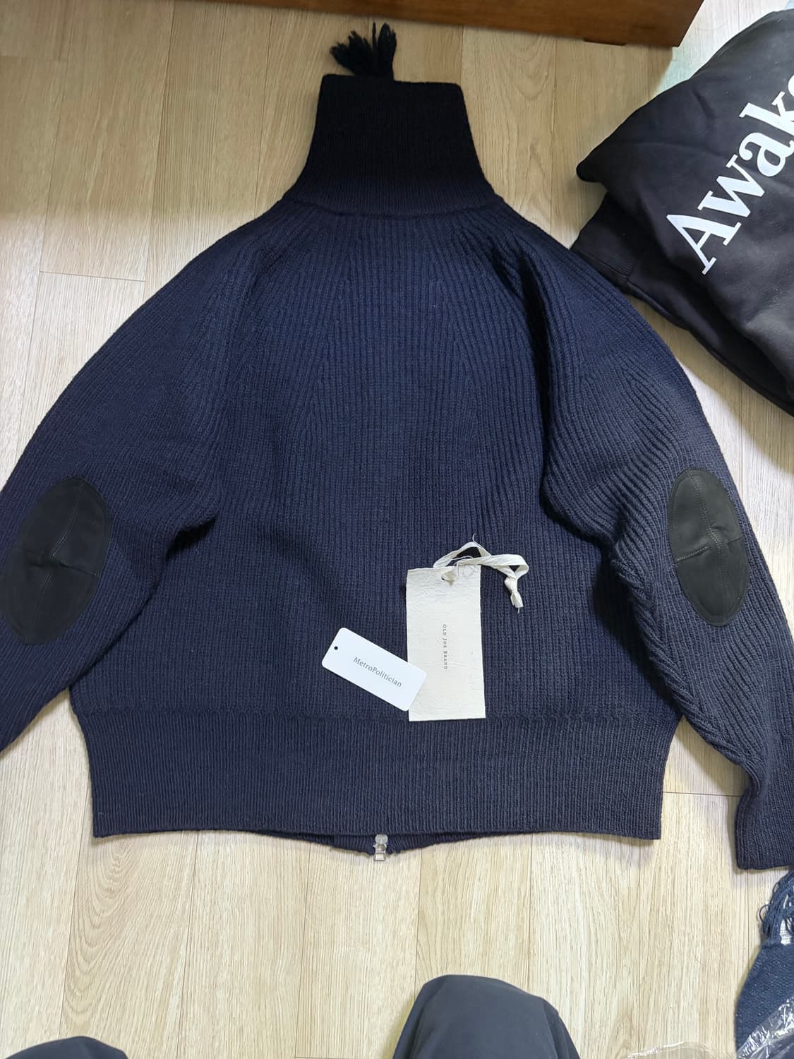 Old joe 올드조 얀 니트 집업 상품이미지2