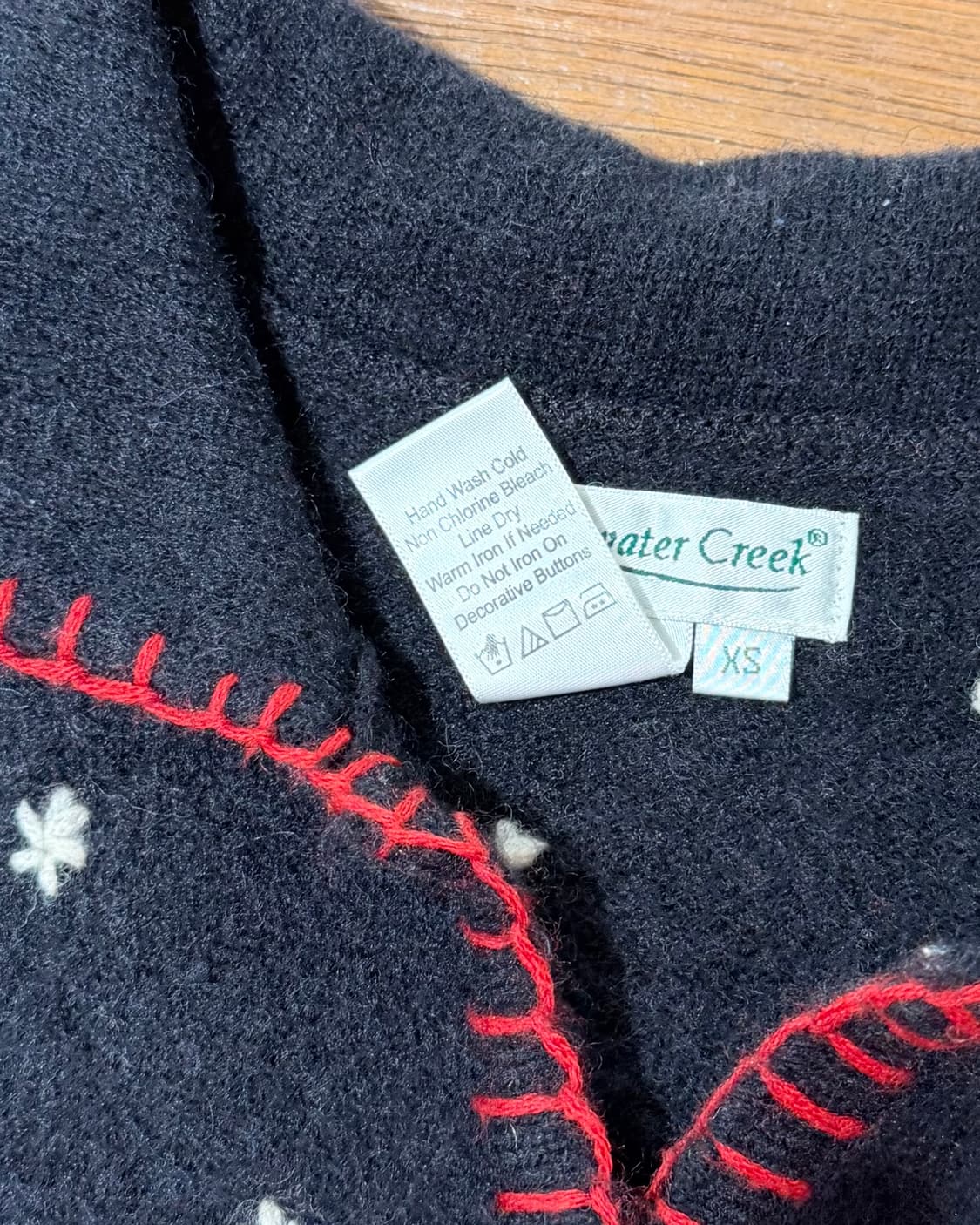 콜드워터 크릭 블랙 스노우맨 울 블랜드 스웨터 베스트 상품이미지8