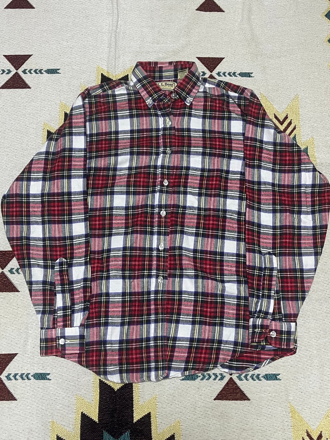 90s 엘엘빈 체크 셔츠 여성 사이즈 usa 상품이미지1