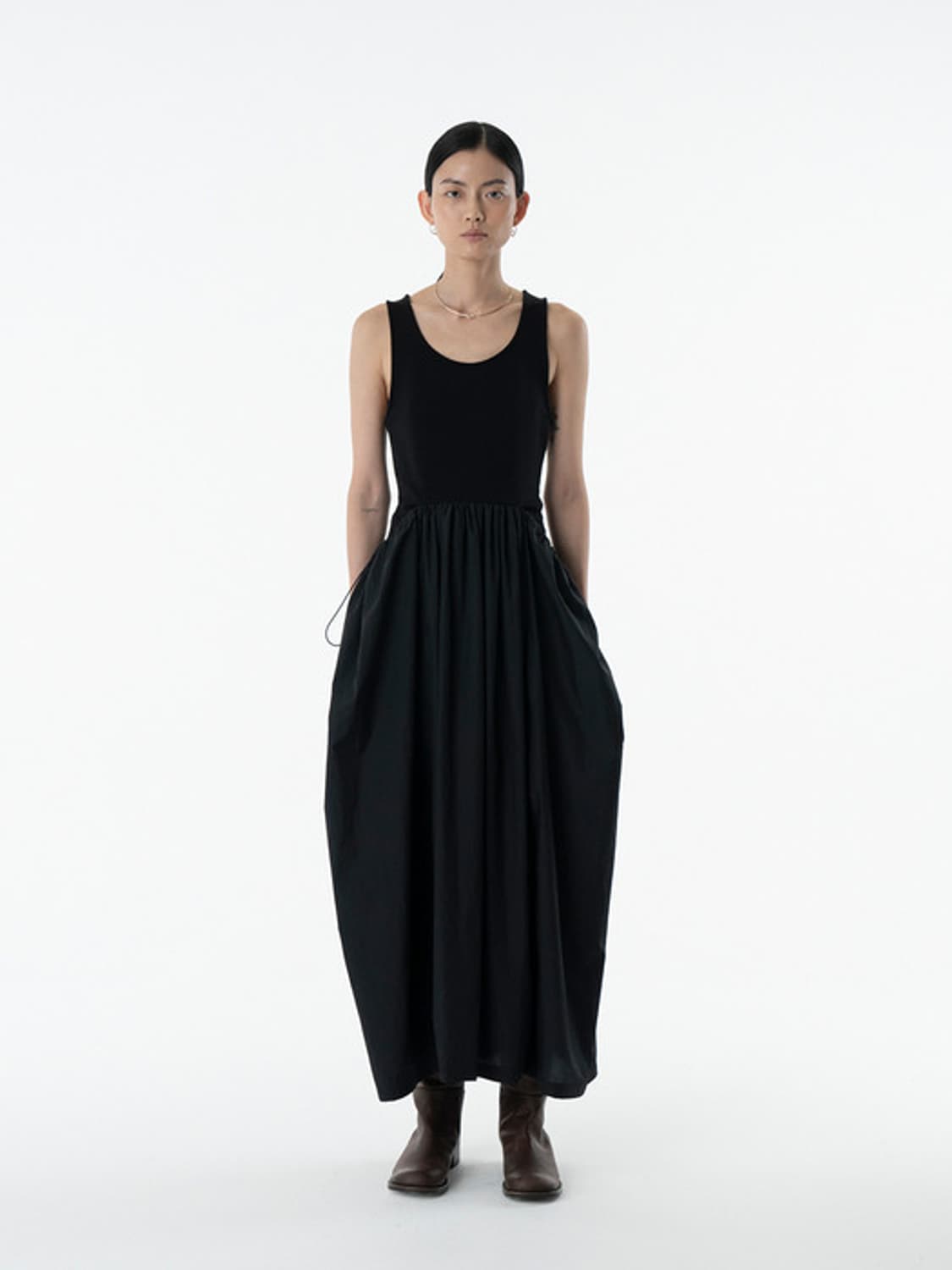 아모멘토 시어 저지 드레스 원피스 상품이미지1