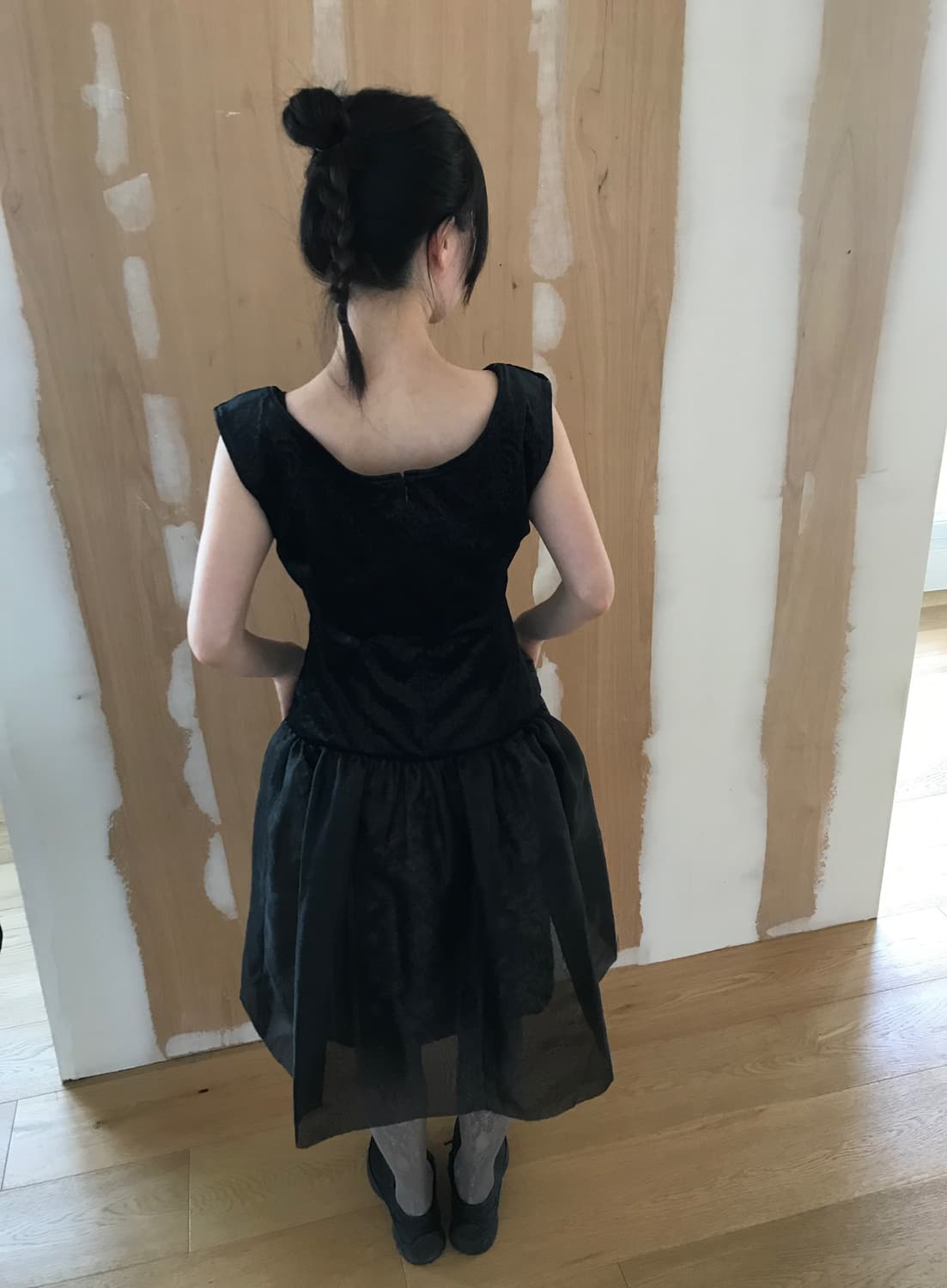 vintage velvet pattern dress 상품이미지5