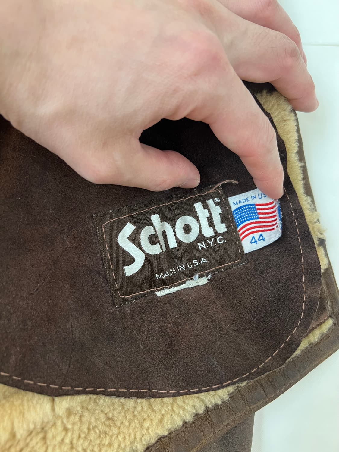 [USA]쇼트 쉽스킨 시어링 자켓 상품이미지3