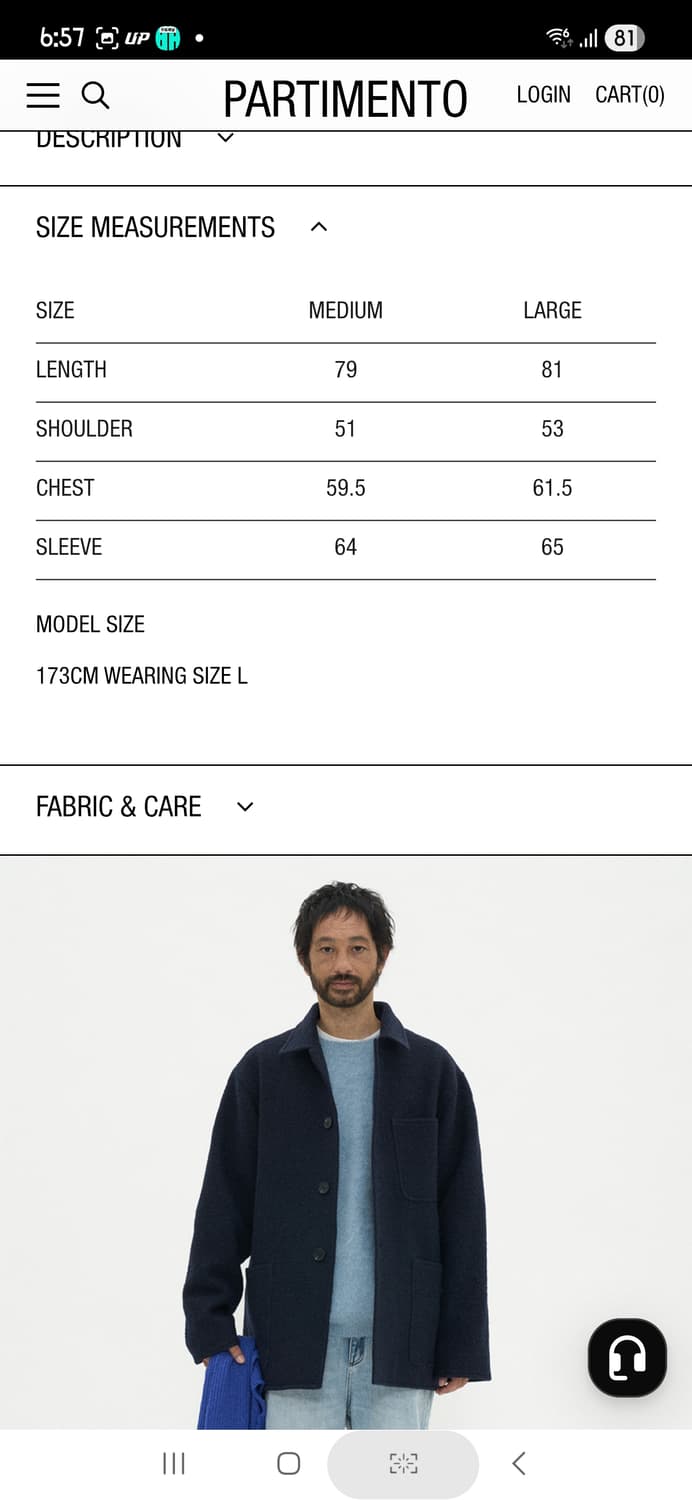 파르티멘토 컬리 울 하프코트 미사용품  상품이미지2