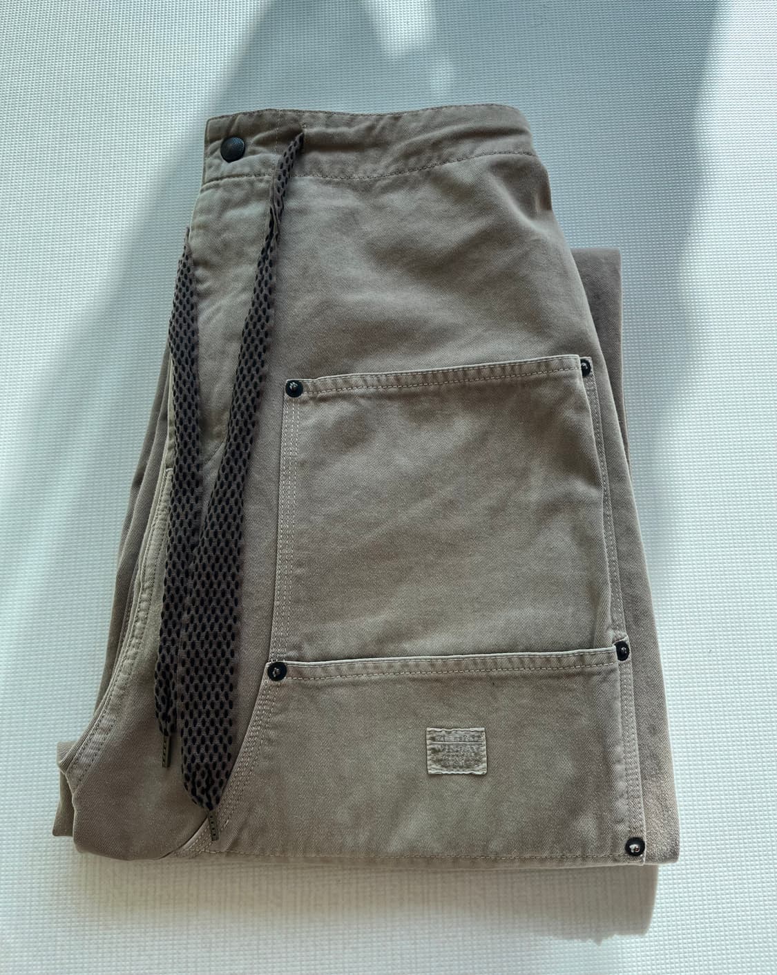 [3] 캐피탈 kapital 카츠라기 W 니 이지 팬츠 베이지 상품이미지7