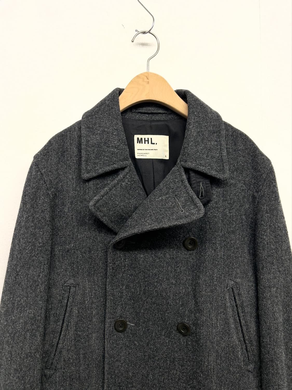 MHL. 마가렛호웰 그레이 피코트 더블 코트 상품이미지2