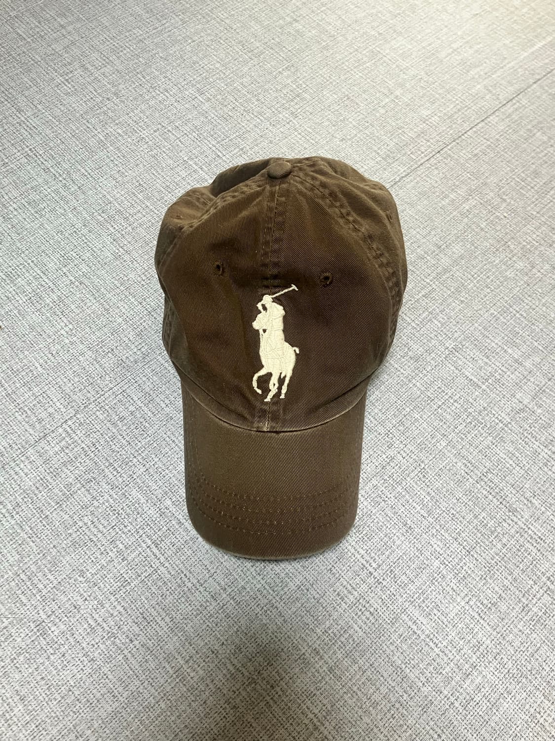 Polo 폴로랄프로렌 빅포니 자수로고 볼캡 브라운 상품이미지1