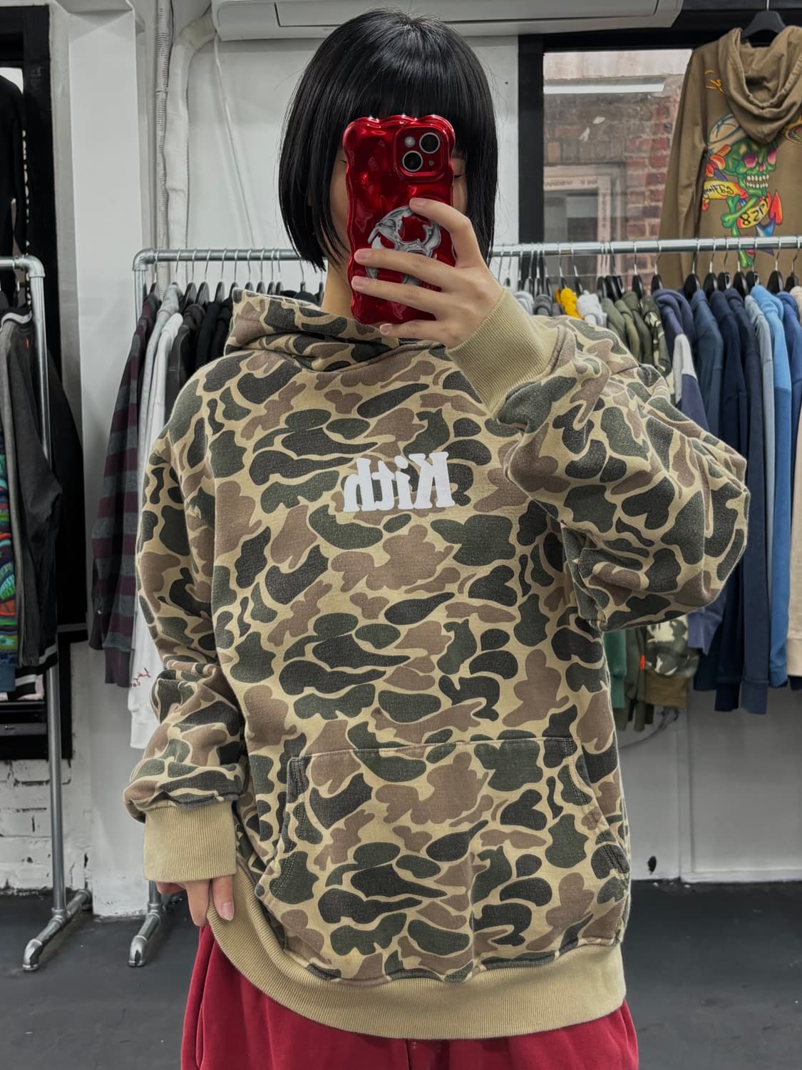 Kith X Timberland 카모 후드티 상품이미지3