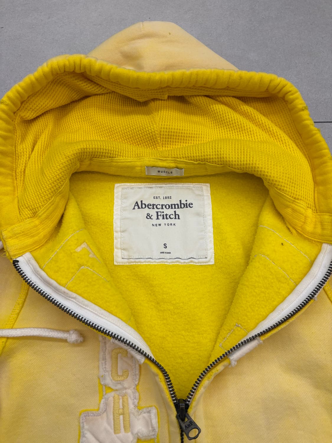 아베크롬비 피치 후드집업 옐로우 상품이미지6