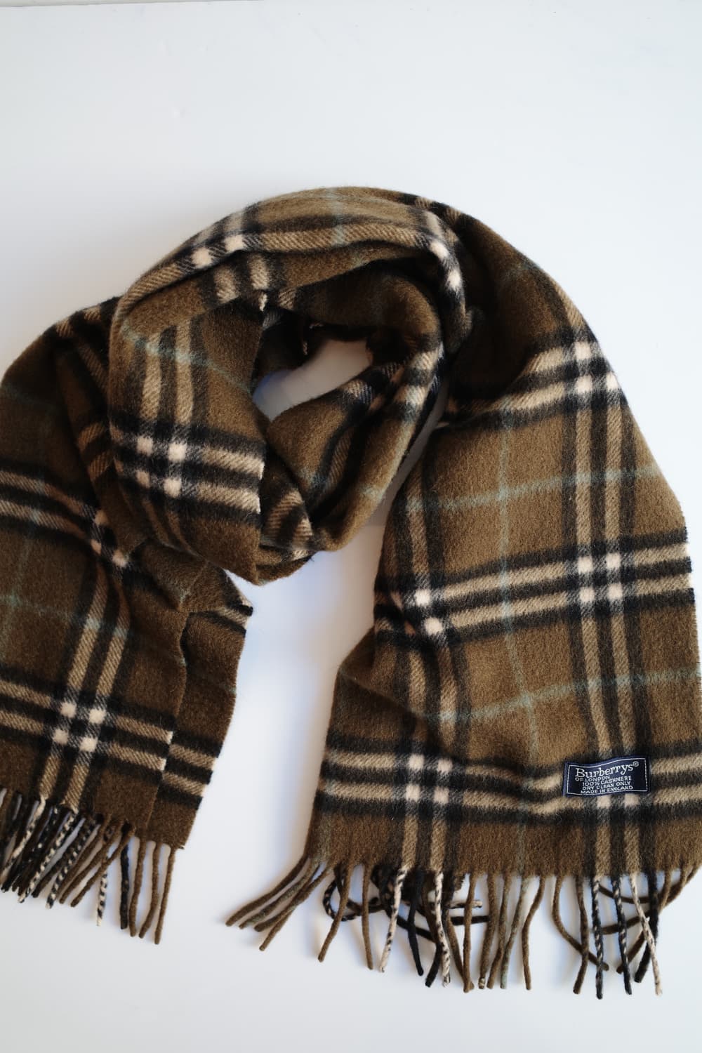 90s Burberry 캐시미어 머플러 (MADE IN SCOTLAND) 상품이미지3