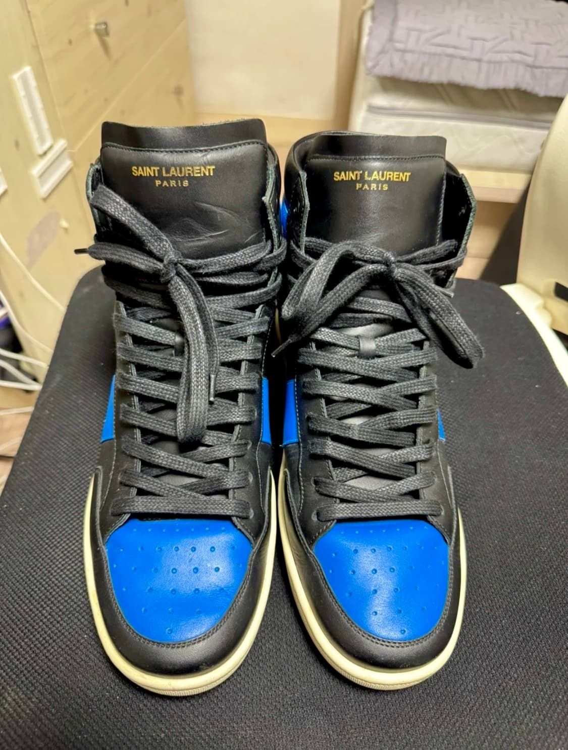 생로랑 SL/10H 하이탑 스니커즈 로얄블루 상품이미지1