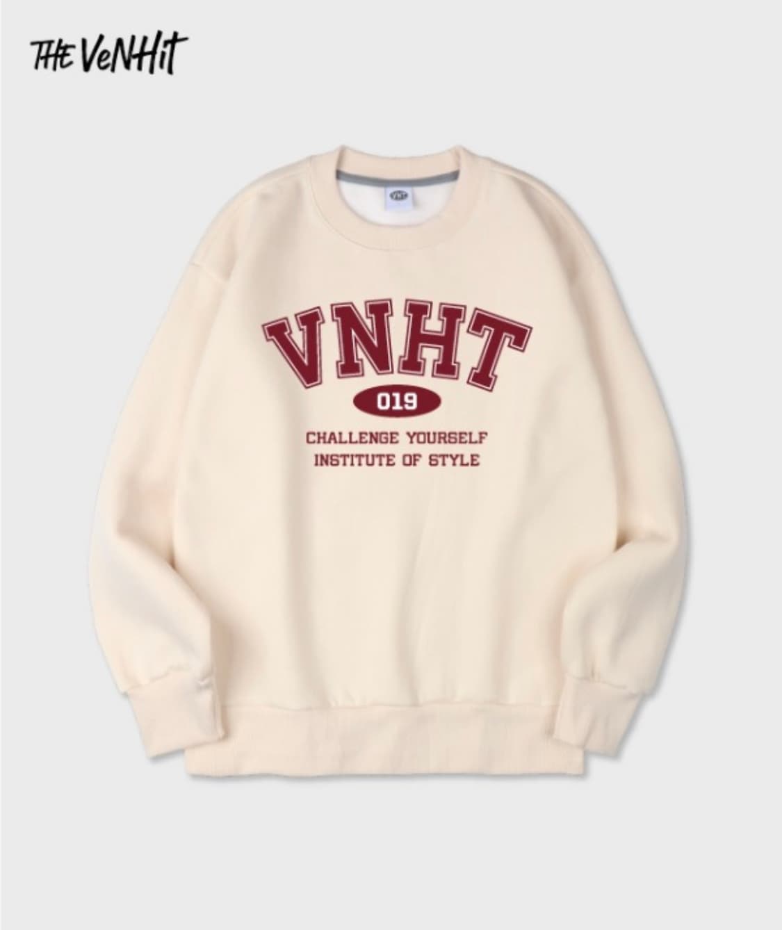 벤힛 맨투맨 크림M 상품이미지1