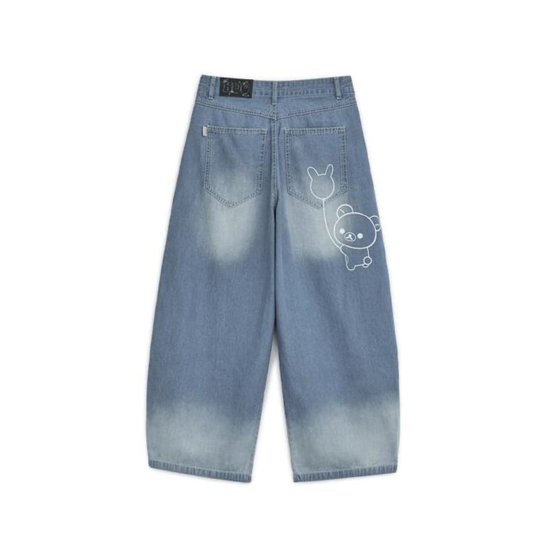 허그유어스킨 코리락쿠마 벌룬 핏 데님진 상품이미지2