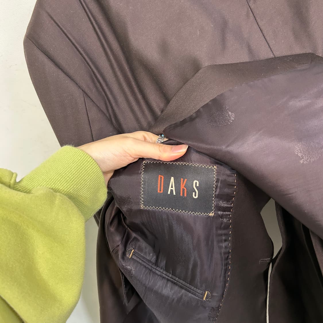 닥스 남성 정장 세트 브라운 상품이미지4