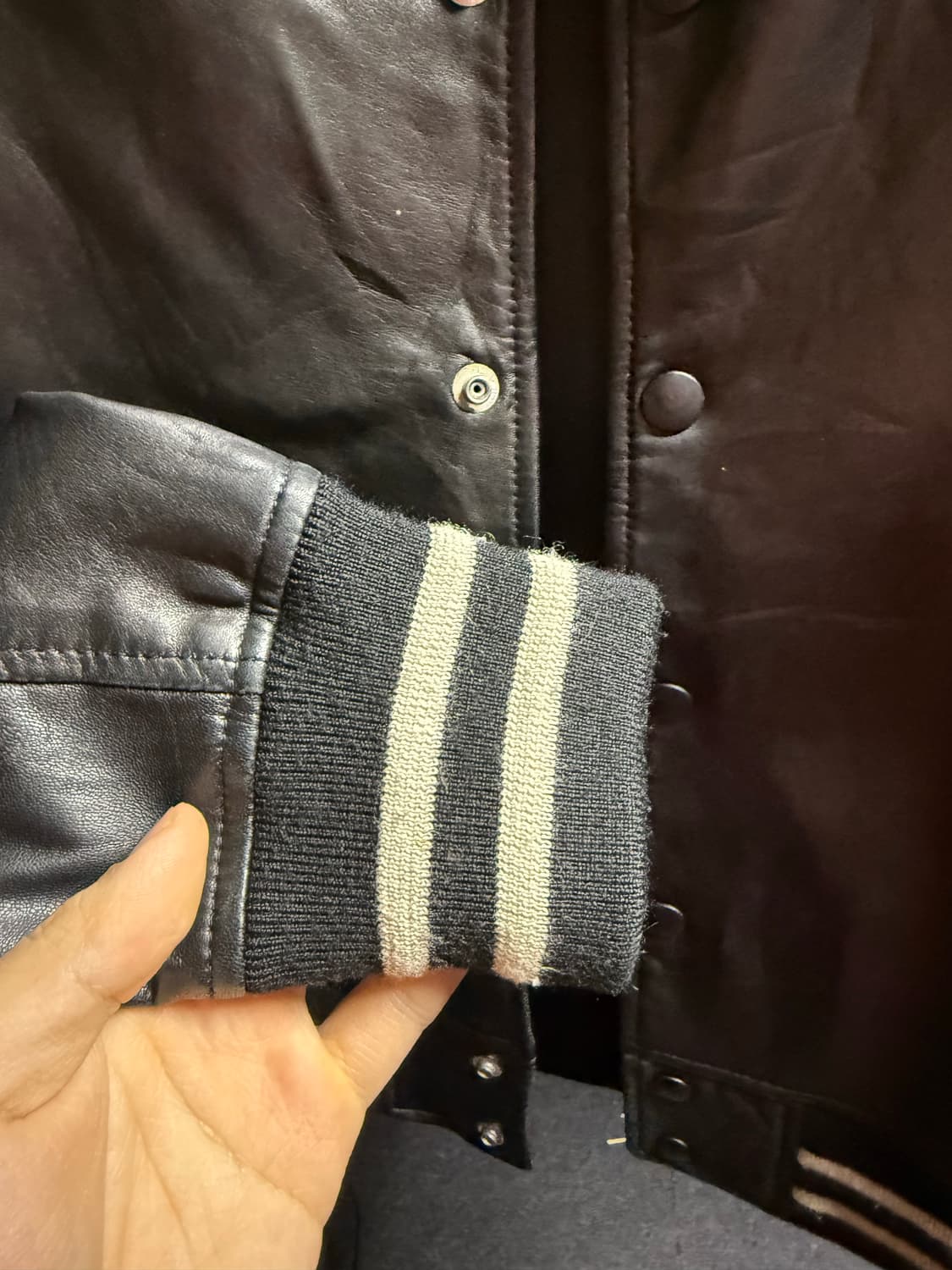 히레 양가죽 블루종 상품이미지6