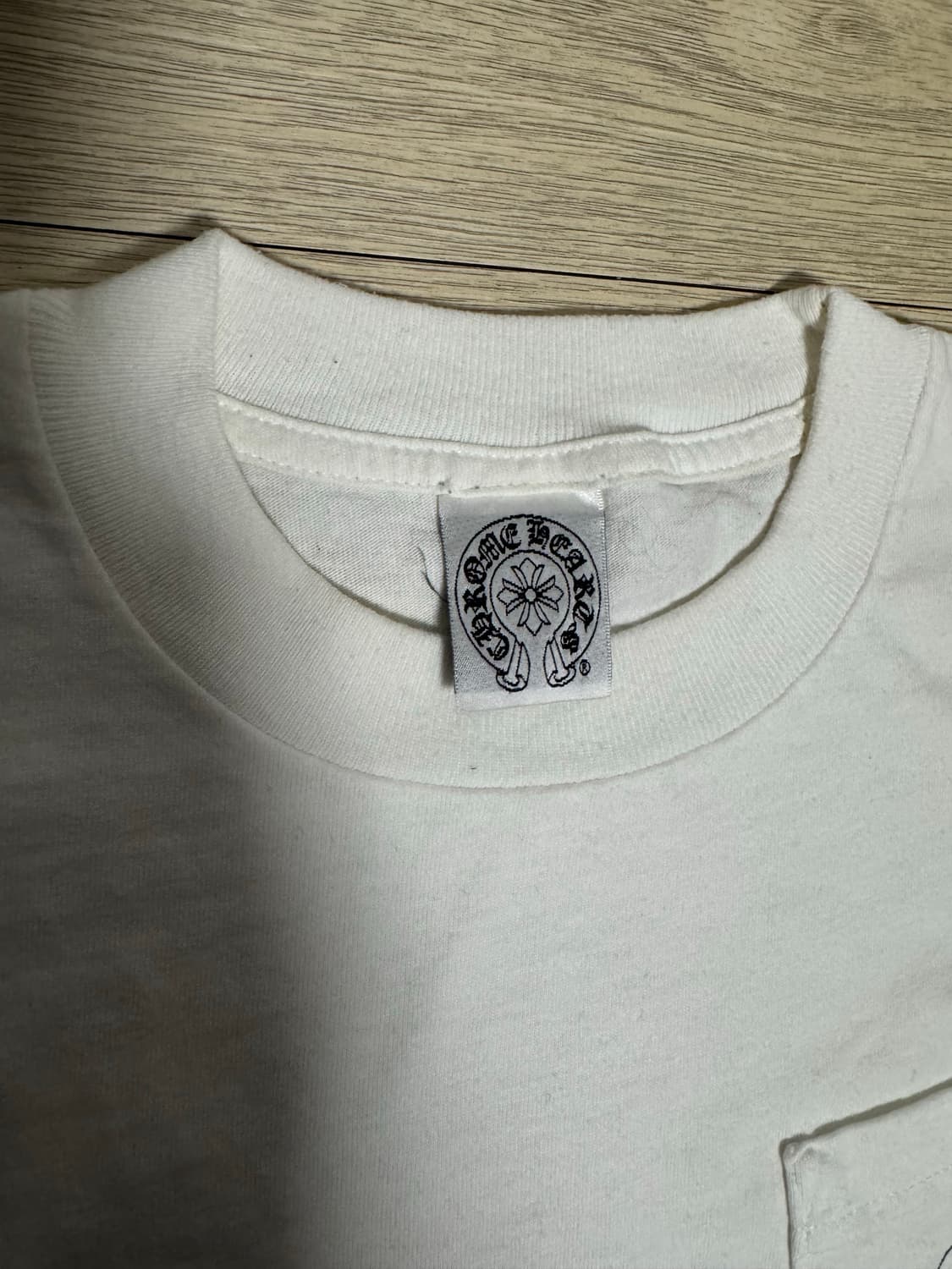 90s~00s 초기 올드 크롬하츠 뉴욕 빈티지 롱슬리브 긴팔 화이트 S 상품이미지5