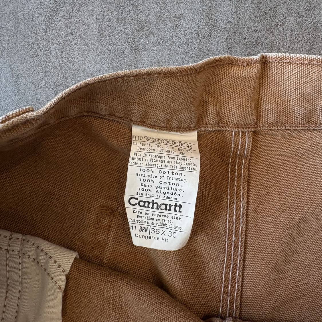 칼하트 정품 오리지널 브라운 카펜터 팬츠 상품이미지9