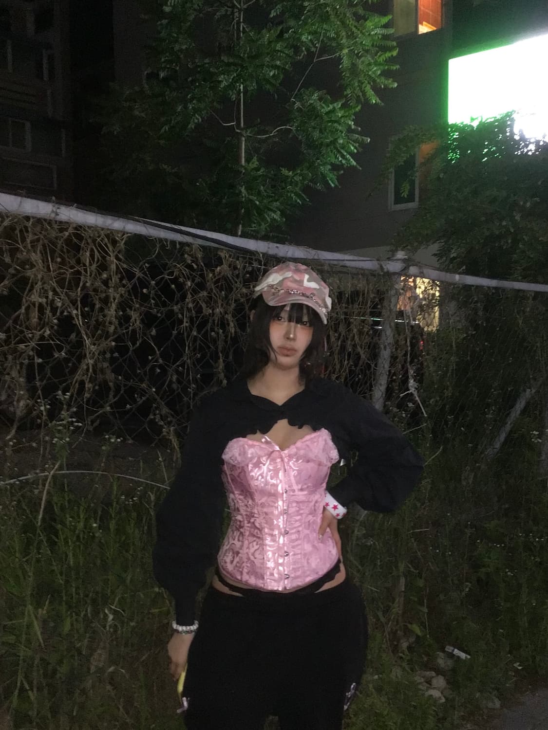 레이스 자카드 코르셋 상품이미지4