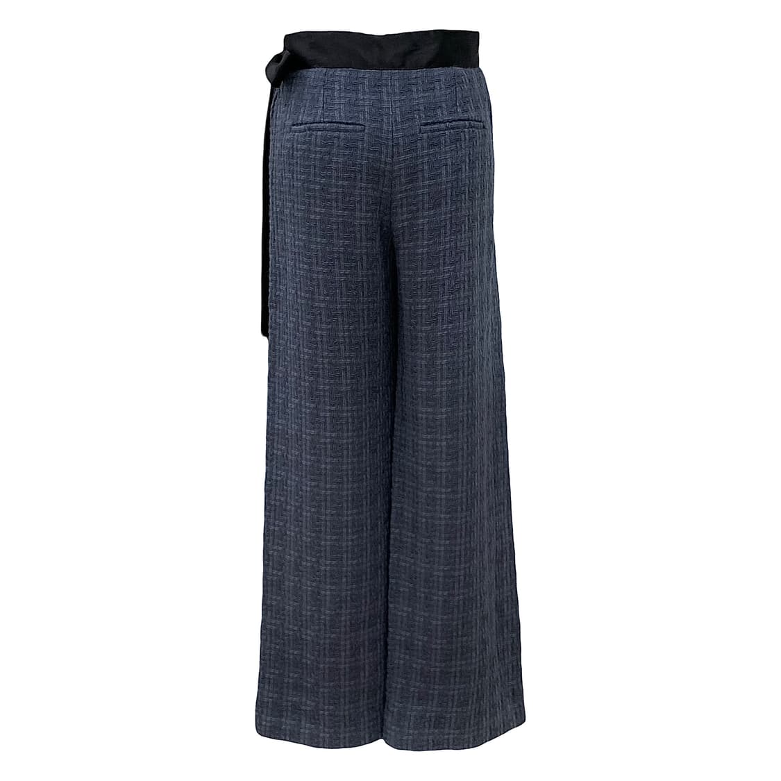 샤넬 웨이스트 리본 벨트 울 트위드 와이드 팬츠 상품이미지2