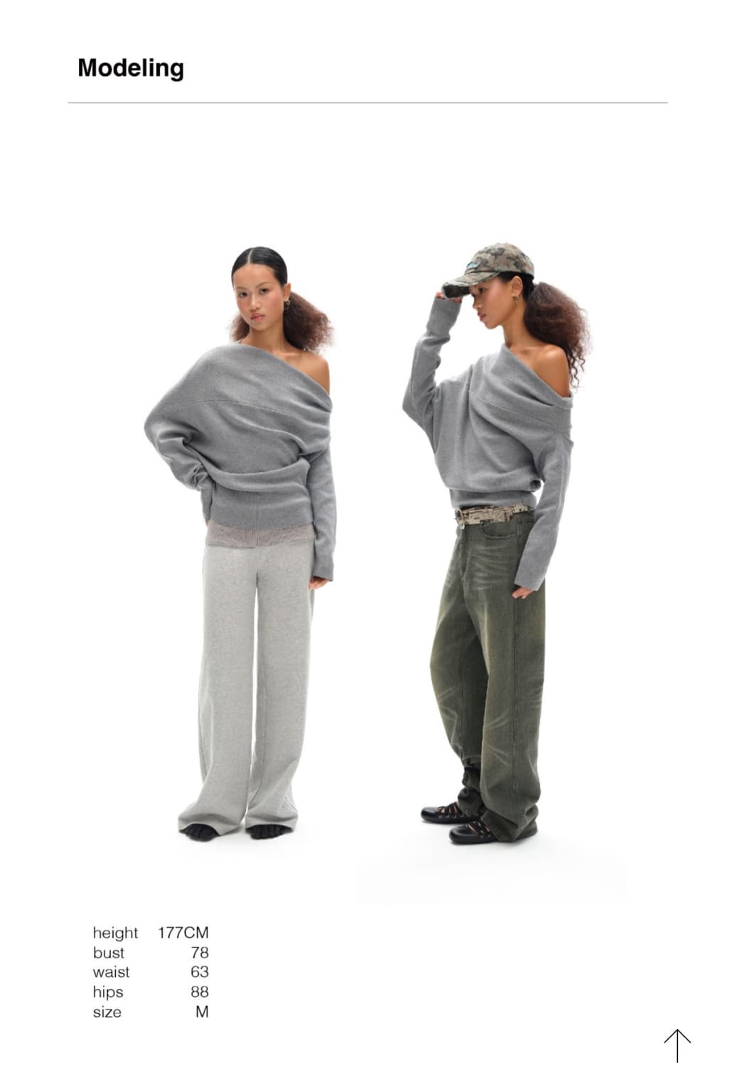 ONIMI 원-오프 숄더 니트 상품이미지4