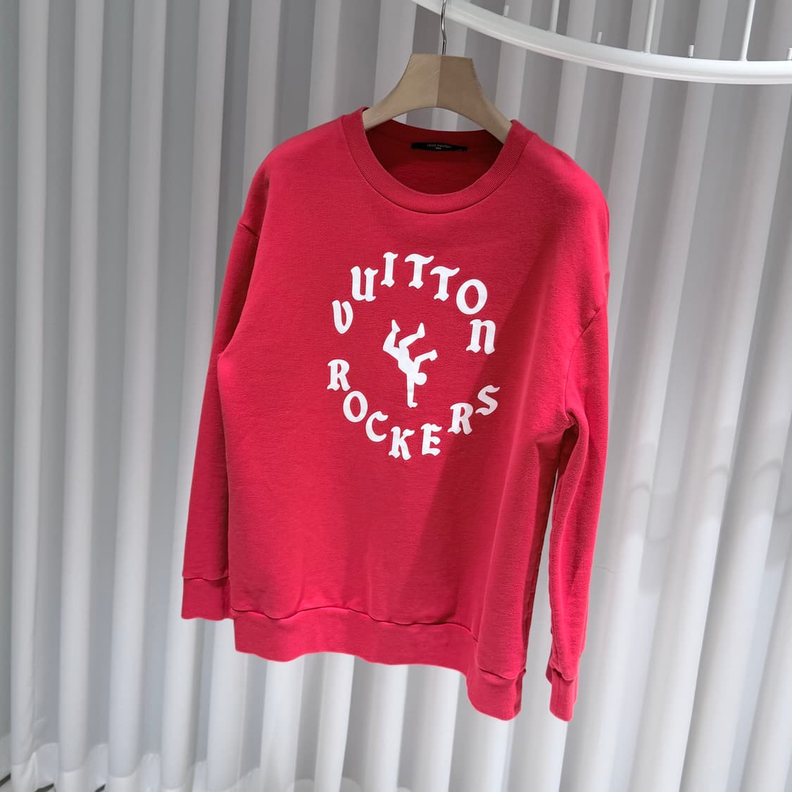 (S/XL) / 루이비통 락커스 크루넥 맨투맨 티셔츠 레드 상품이미지2