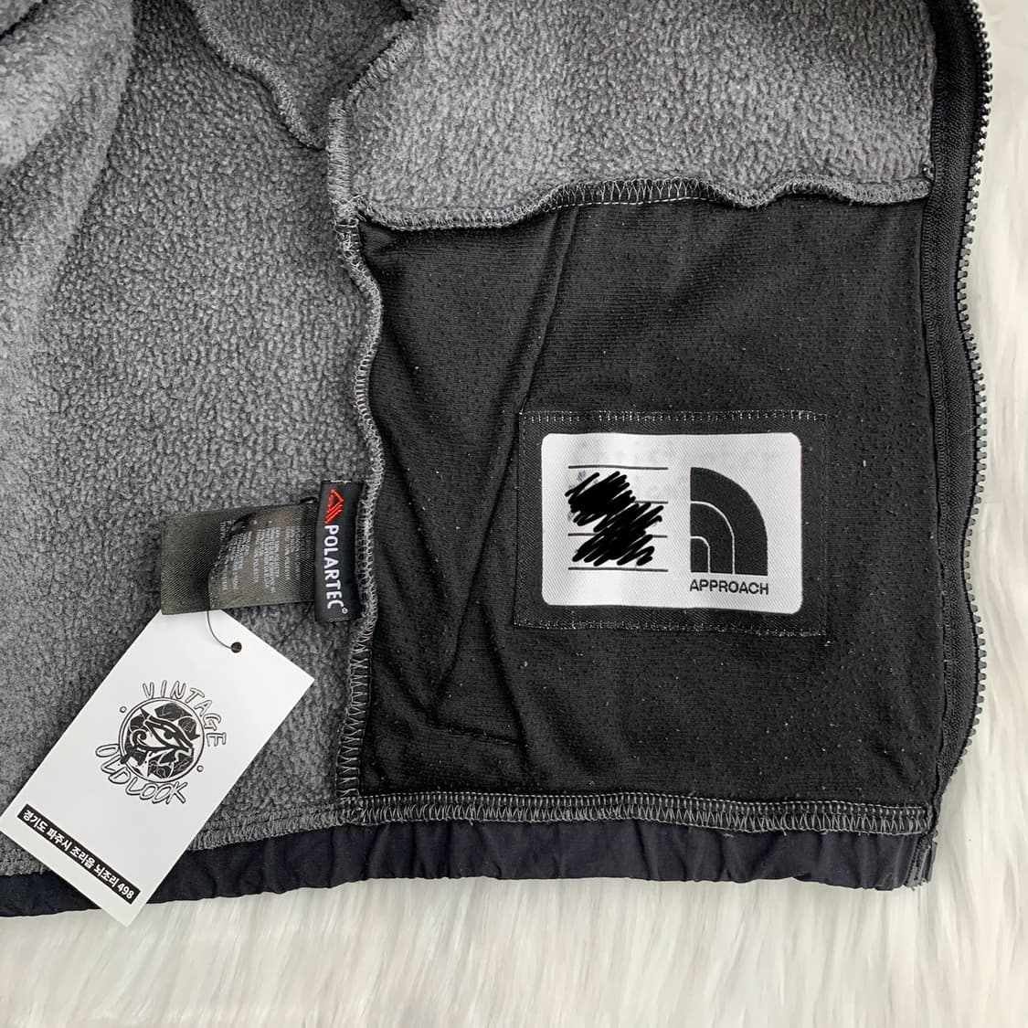 노스페이스 키즈 그레이 플리스 집업 자켓 1846 상품이미지7