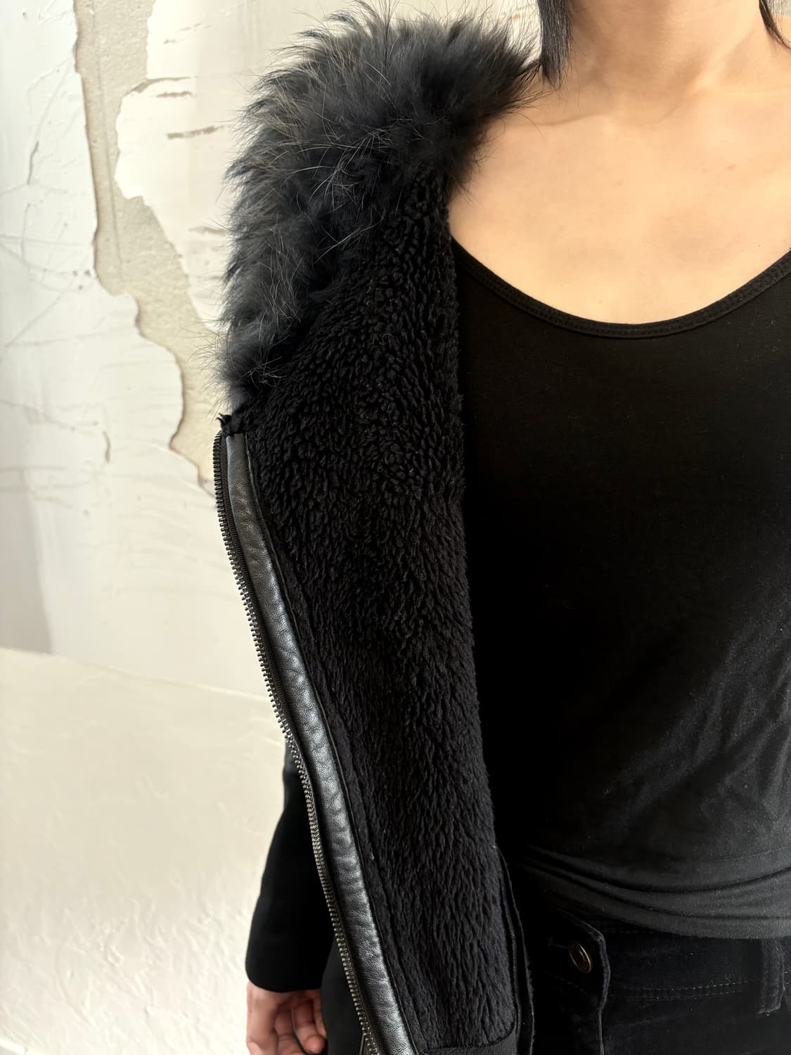 Fur sheepskin long jacket 상품이미지7