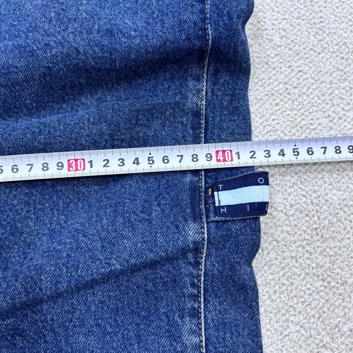 W38L32 타미힐피거 빈티지 루즈핏 카펜터 데님 팬츠 0527E 상품이미지9