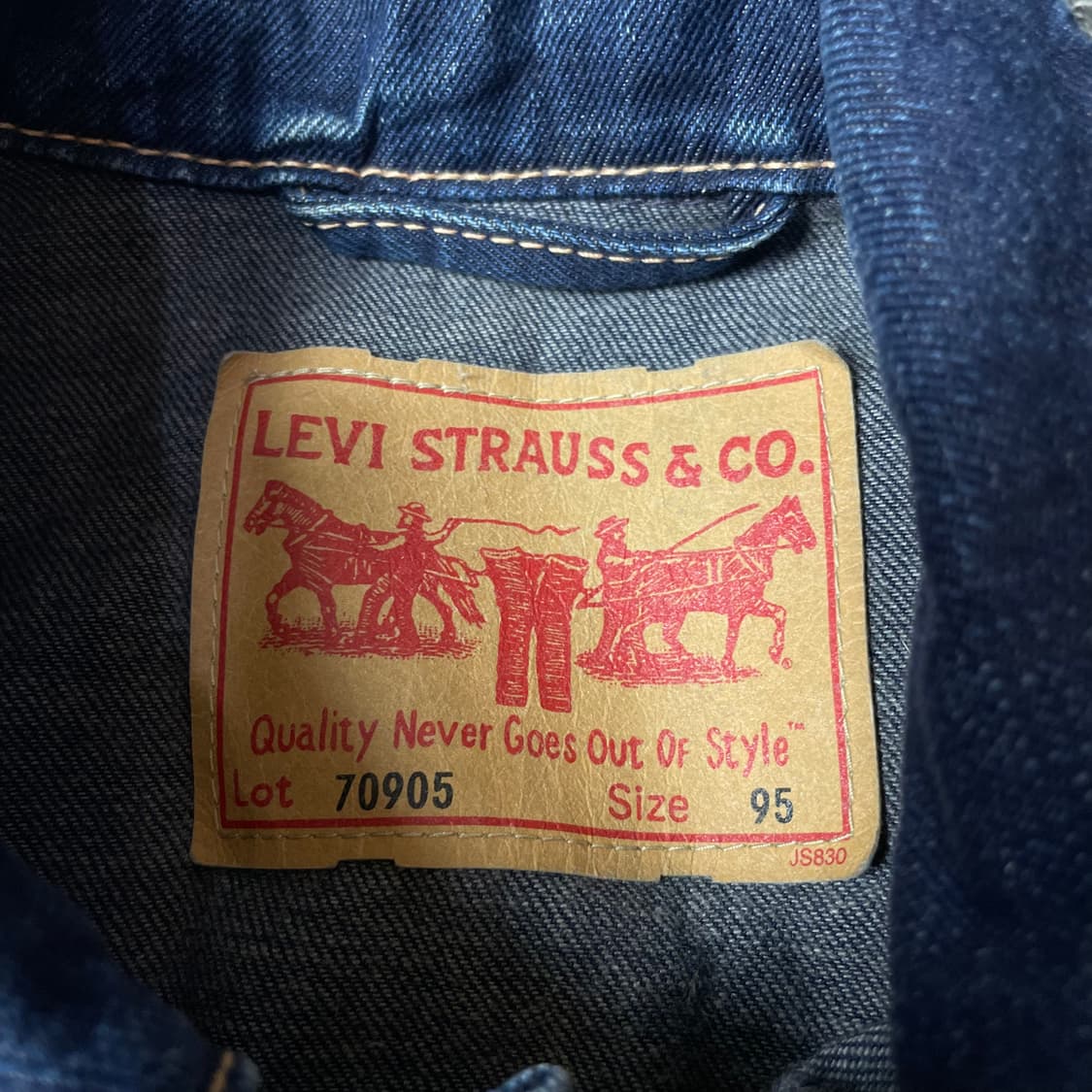 리바이스 진청 투포켓 데님 자켓 95 상품이미지4