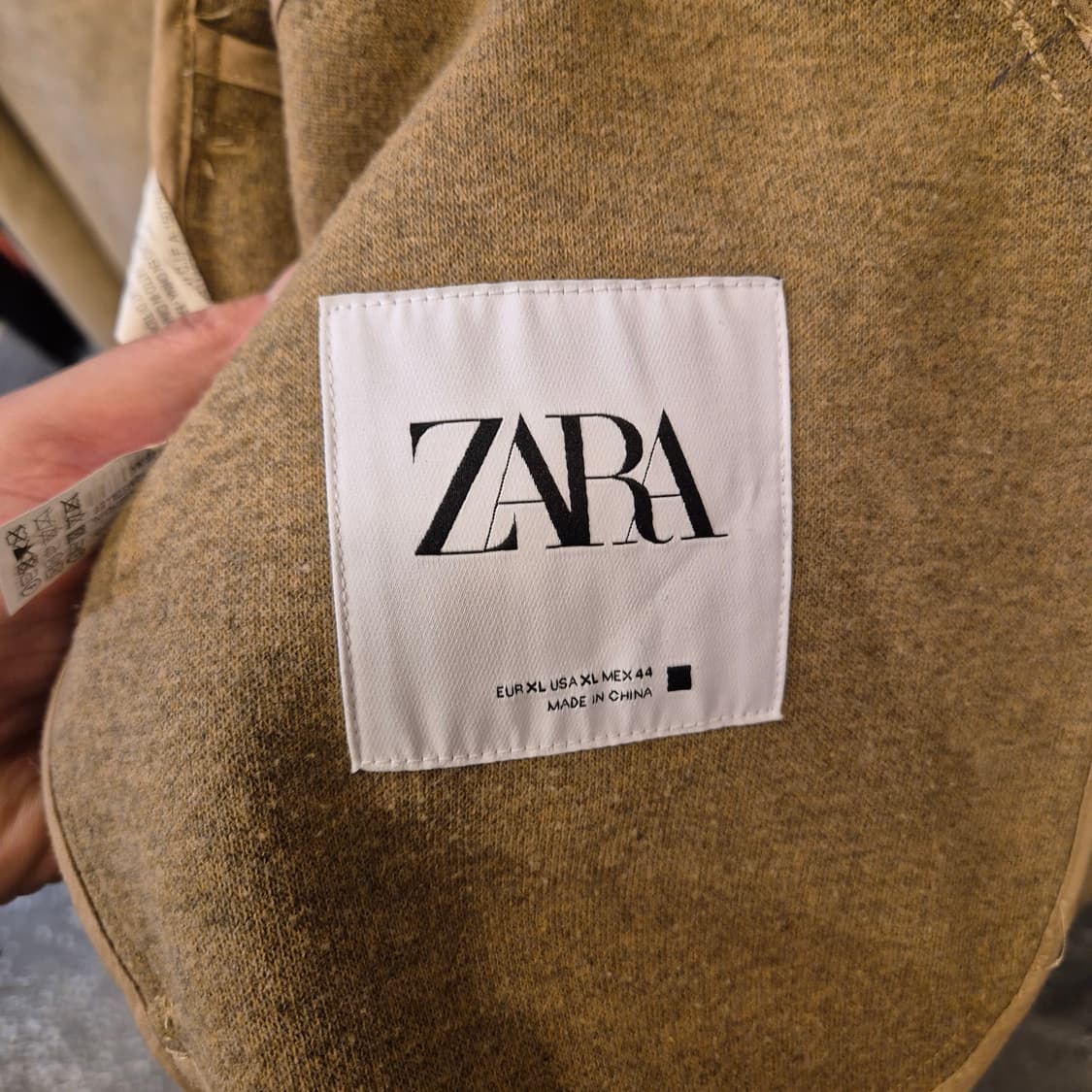 XL(착샷잇음) 자라 보카시베이지 셔츠자켓 상품이미지6