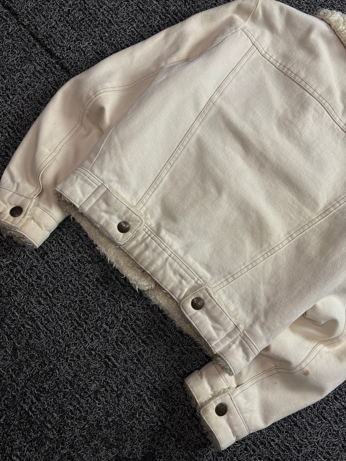 00s 캘빈 클라인 올드스쿨 쉐르파 트러커 데님 자켓 3853 상품이미지6