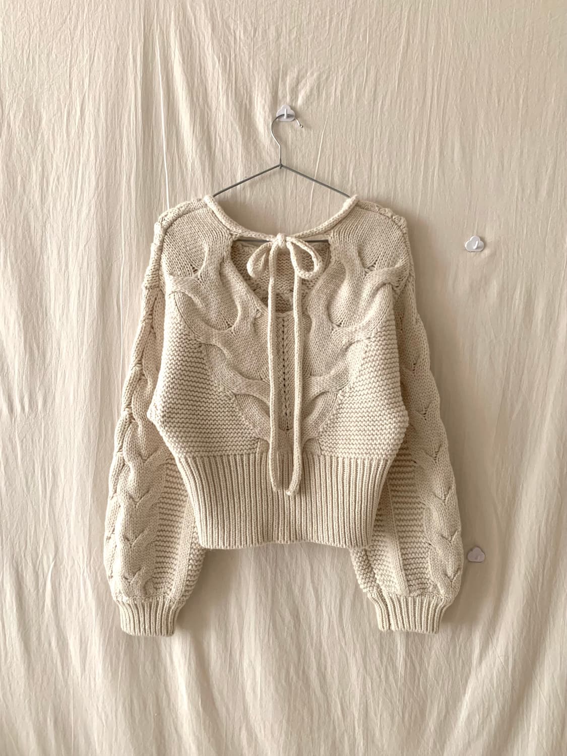 뒷리본 케이블 아방 모리 니트 상품이미지2