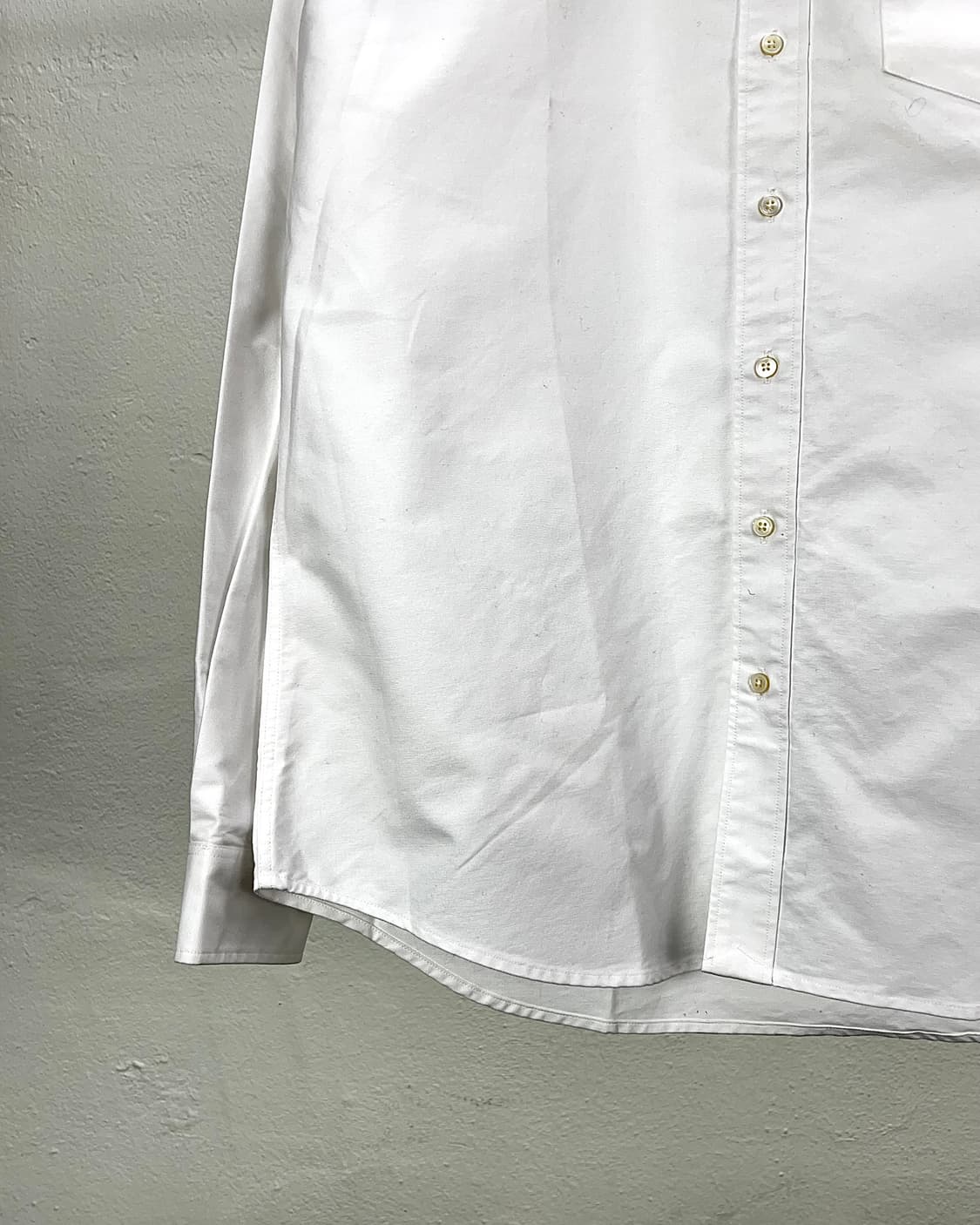 슈나이더맨즈 화이트 체스트 포켓 베이직 옥스포드 셔츠 상품이미지4