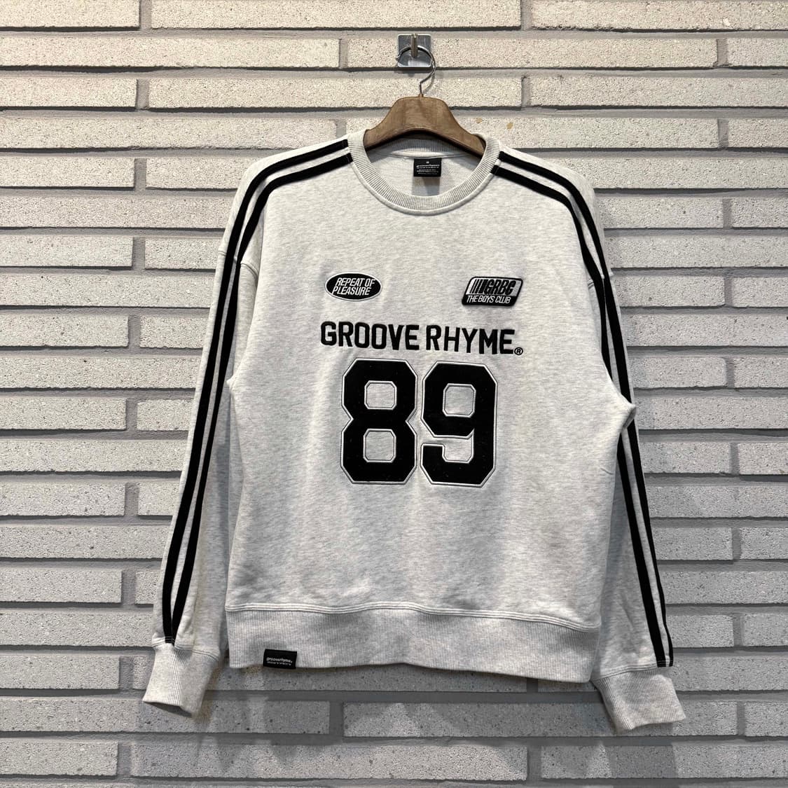 그루브라임 89 사이드트랙 배색 맨투맨 상품이미지1