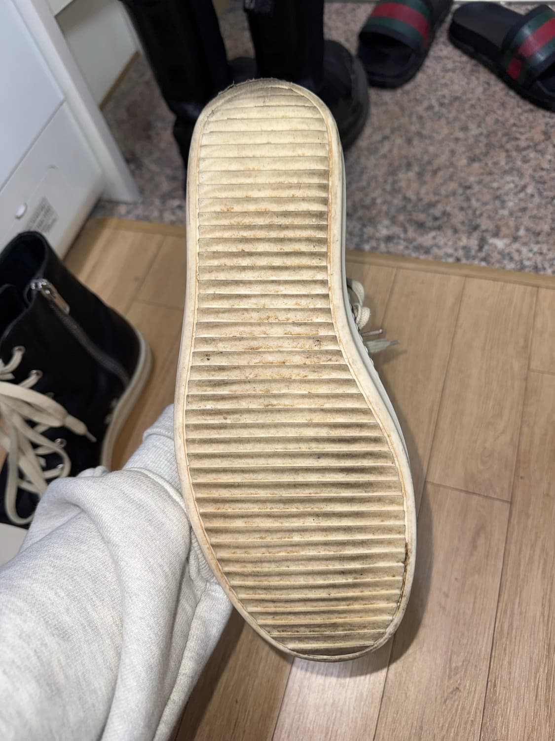 [43] 릭오웬스 룩소르 라몬즈 블랙 하이탑 상품이미지5