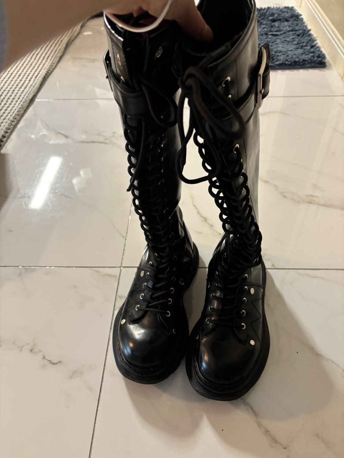 알렉산더맥퀸 레이스업 부츠 36 상품이미지1