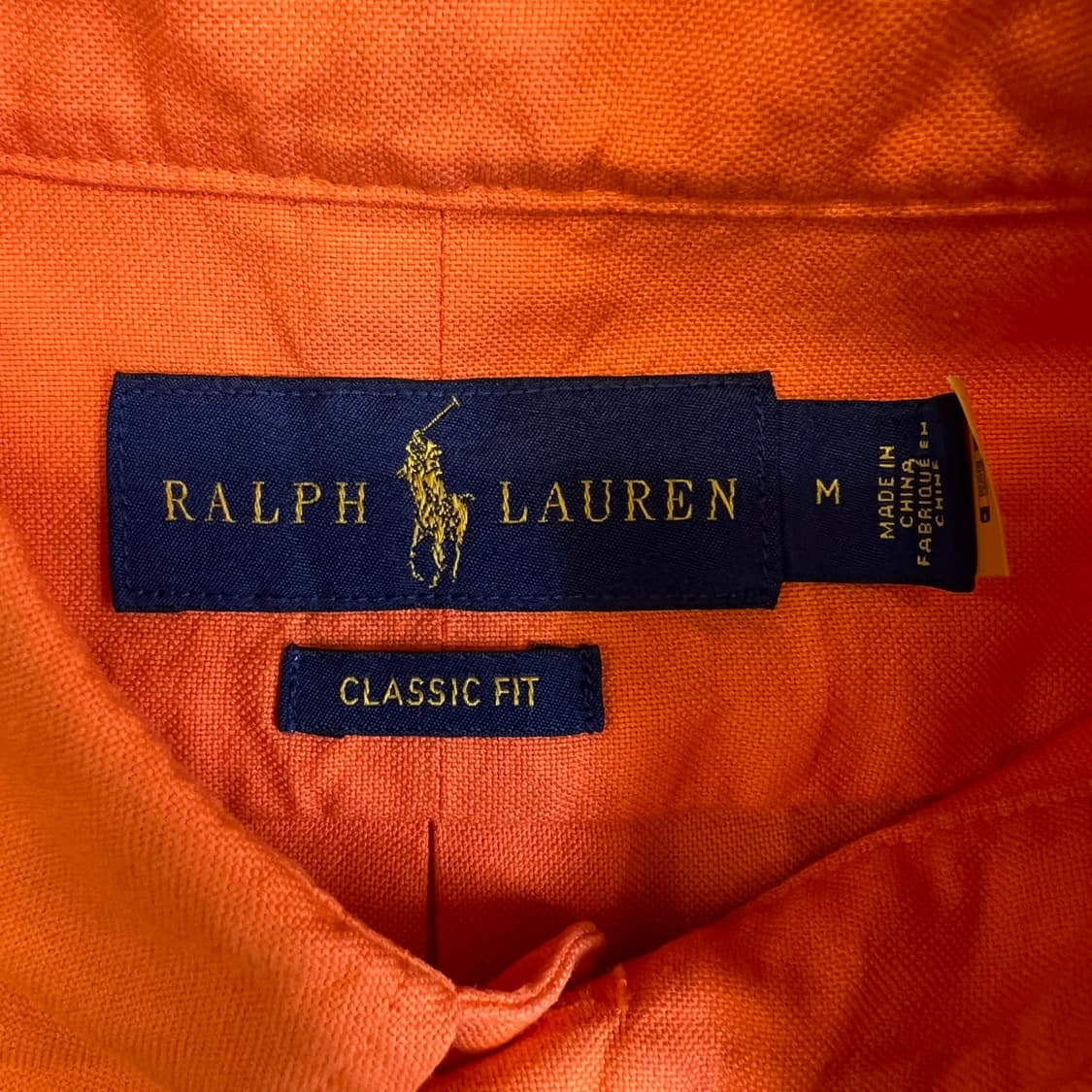 랄프로렌 클래식핏 오렌지 셔츠 상품이미지4