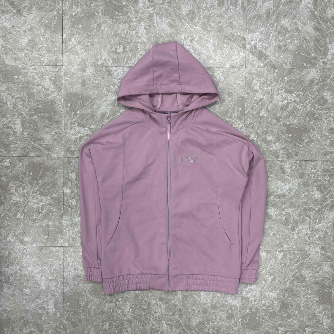 Puma 퓨마 큐빅 y2k 스웻 후드집업 희귀져지(S) 상품이미지2