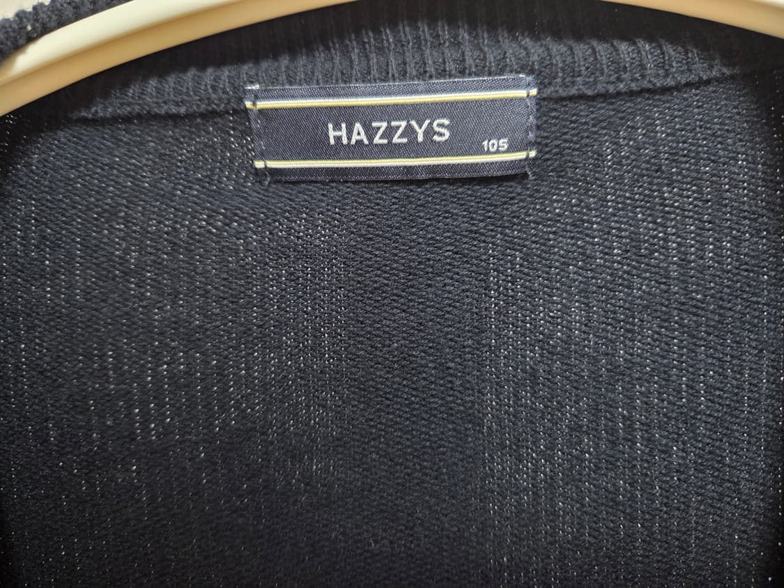 (정품) 헤지스 면 네이비 가디건 105~100 상품이미지2