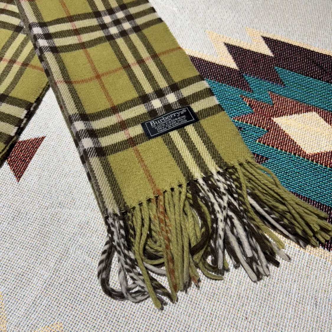 버버리 빈티지 채크패턴 머플러 상품이미지2