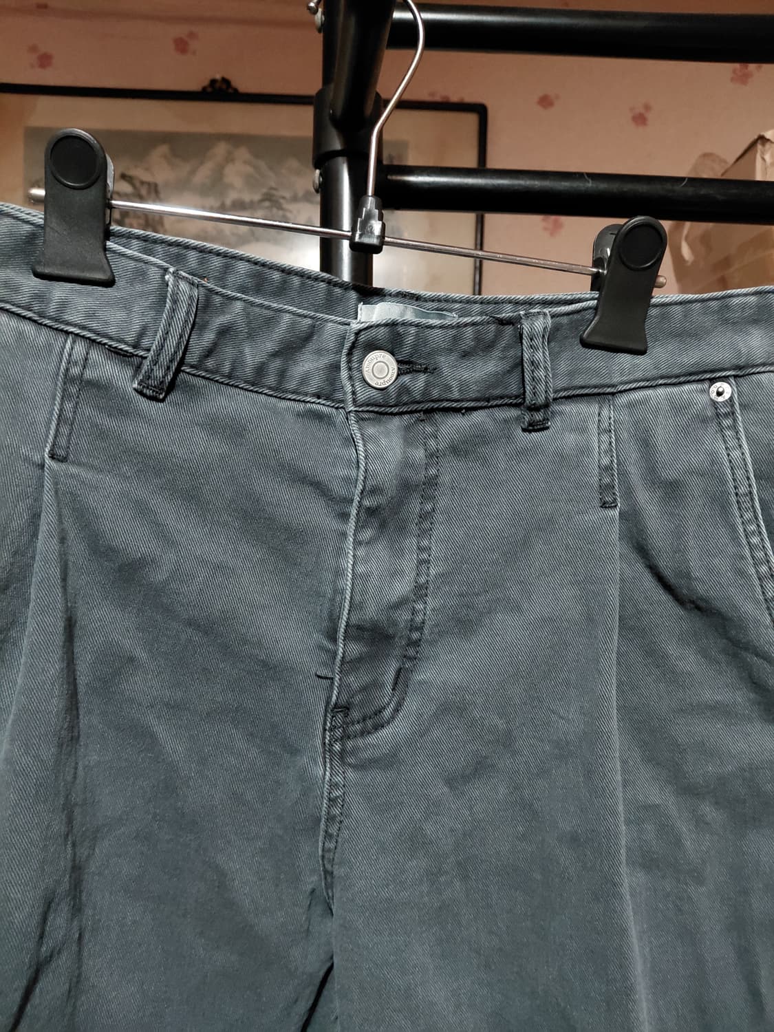 [아모프레]기모 와이드 데님 청바지 34사이즈  상품이미지7