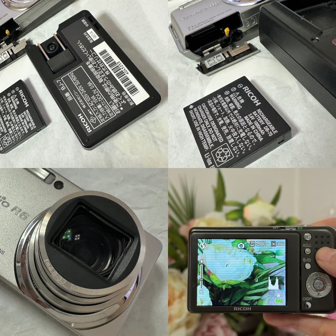 리코 Ricoh Caplio R6 빈티지디카 실버 + 정품배터리 충전기 상품이미지7