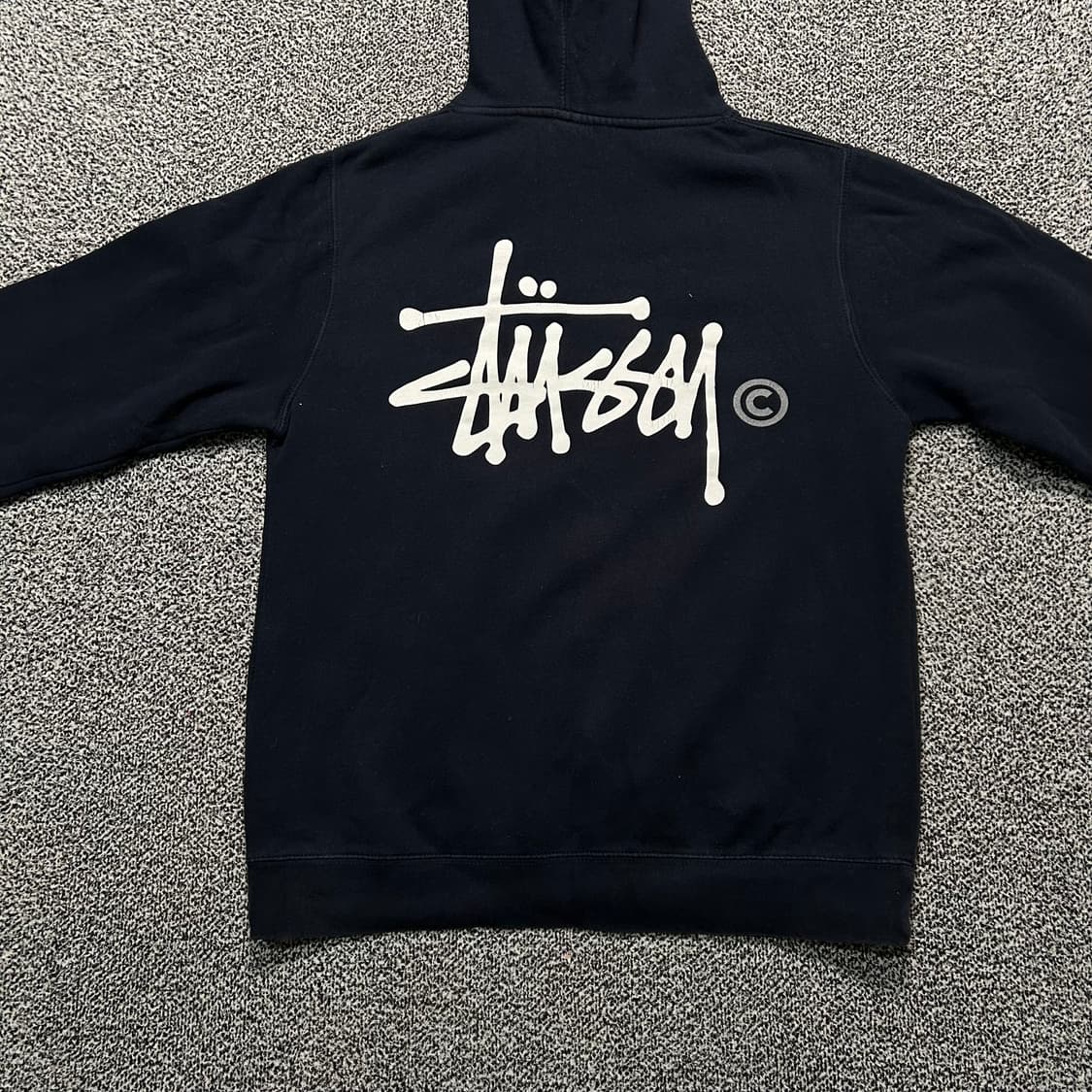 스투시(Stussy) 블랙 베이직 로고 후드티 상품이미지8