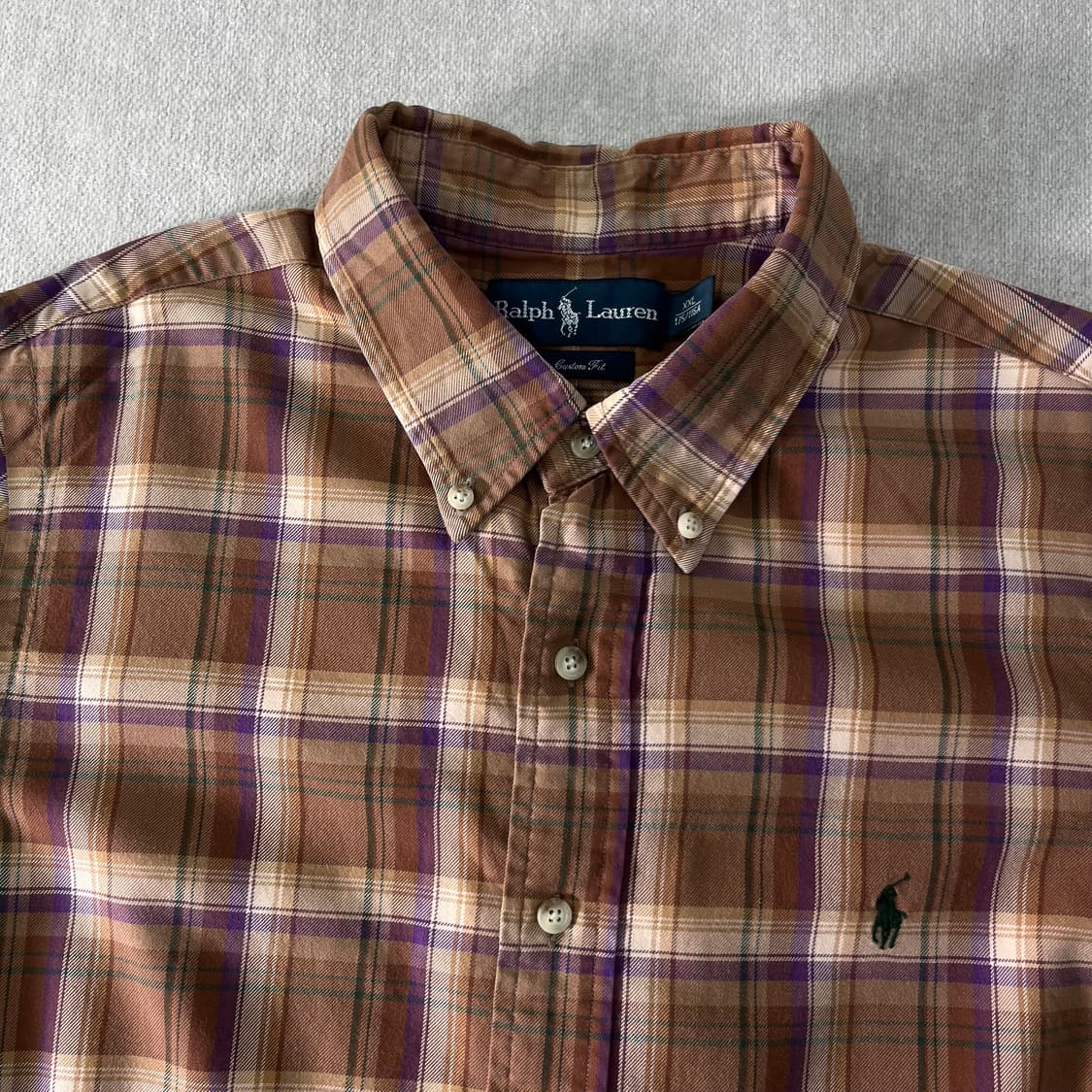 100 폴로랄프로렌 빈티지 체크 코튼 셔츠 상품이미지2