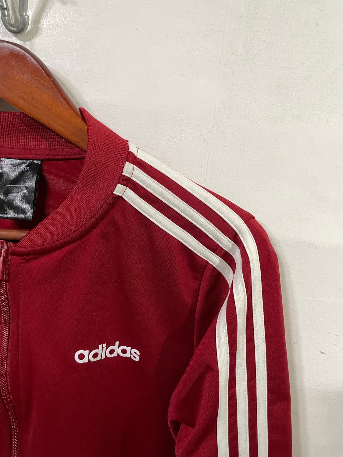 아디다스 트랙탑 져지 자켓 버건디 레드 L 100 상품이미지3