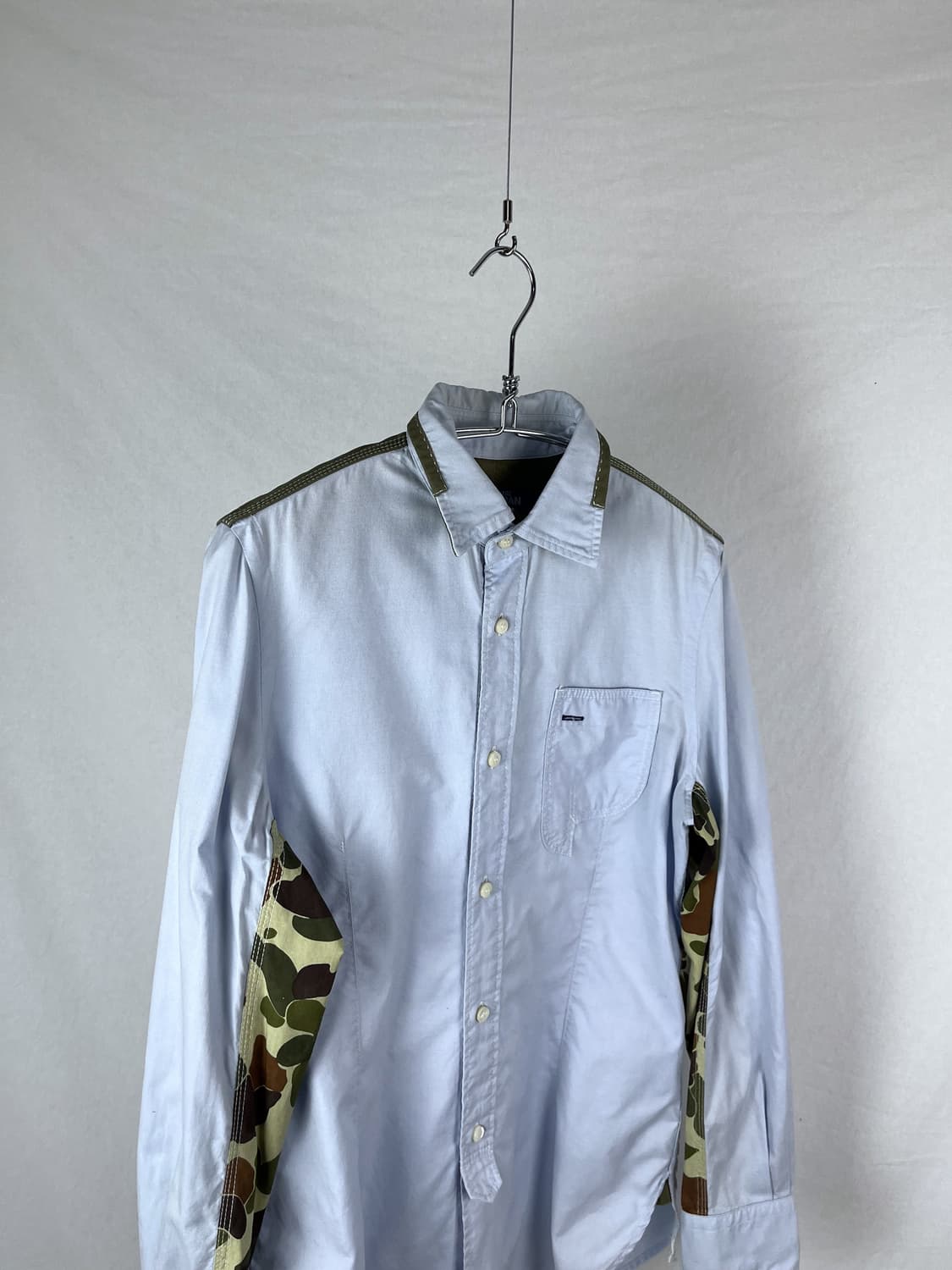 JUNYA WATANABE 카모패턴 도킹 셔츠 상품이미지2