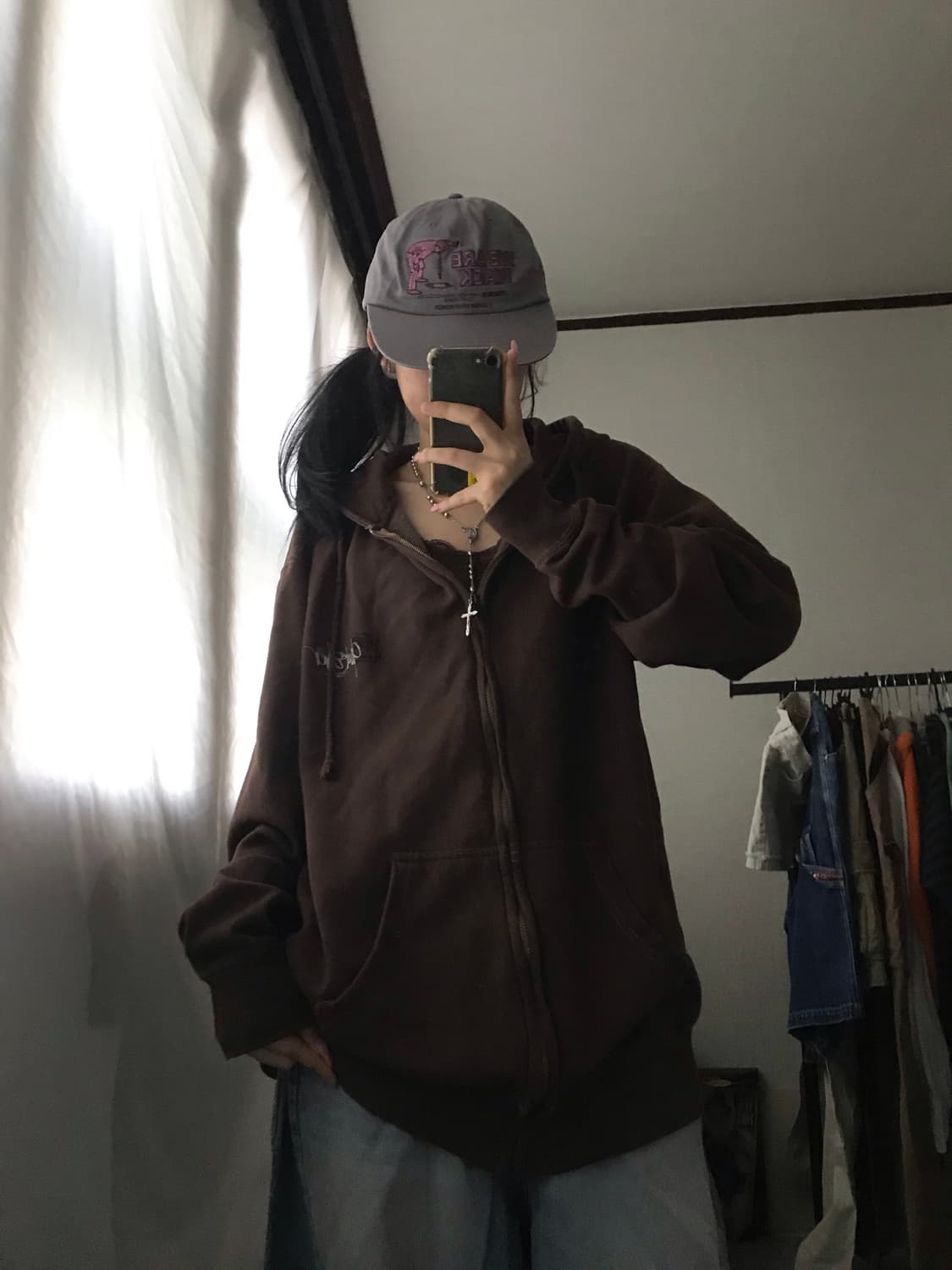 퀵실버 브라운 00s 후드집업 상품이미지4