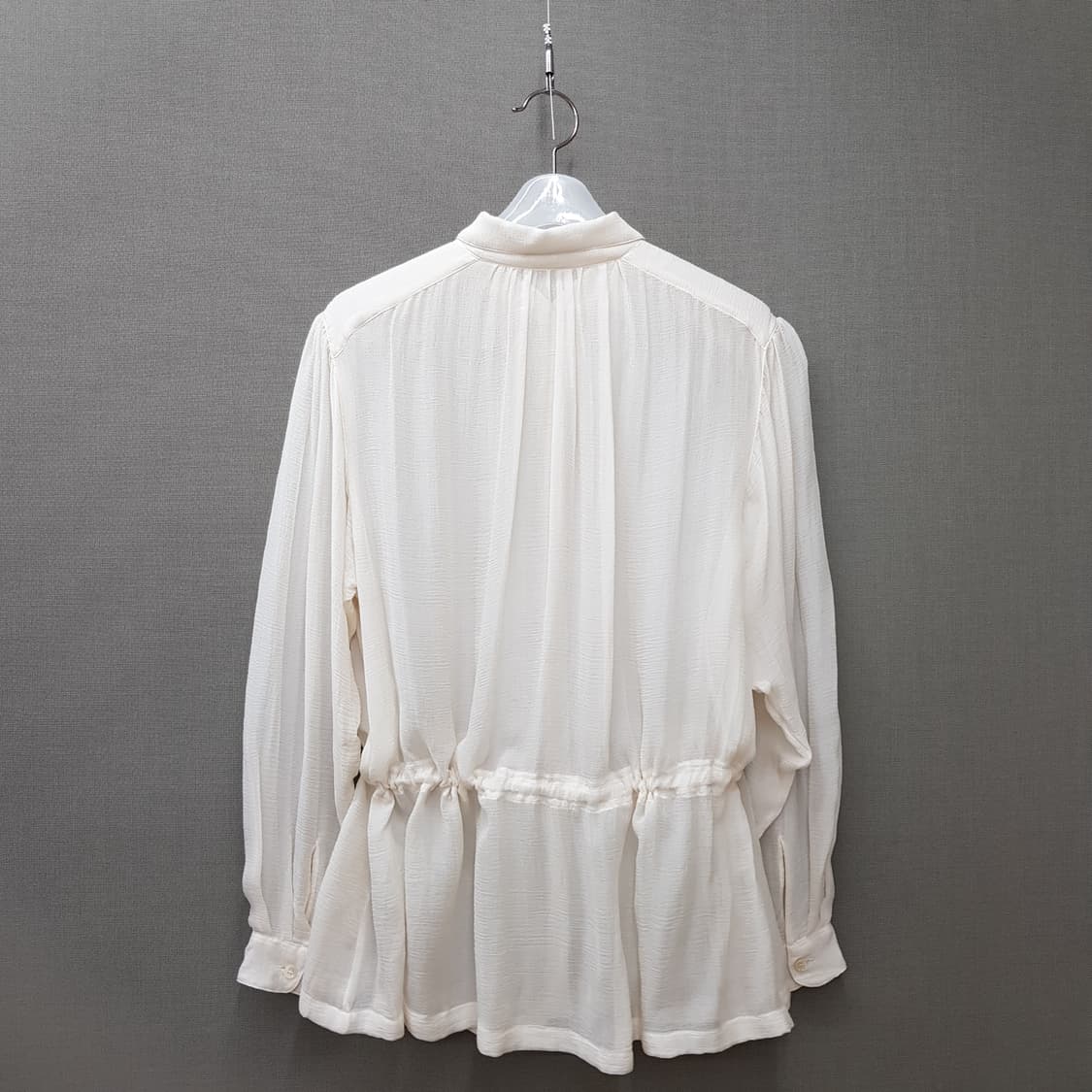 ETRO 에트로  실크 드로스트링 셔링 블라우스 40사이즈 상품이미지4