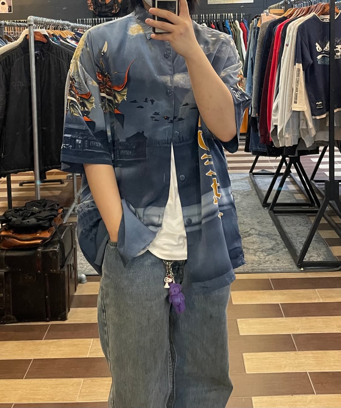 Vintage Samurai Crazy Shirt 상품이미지2