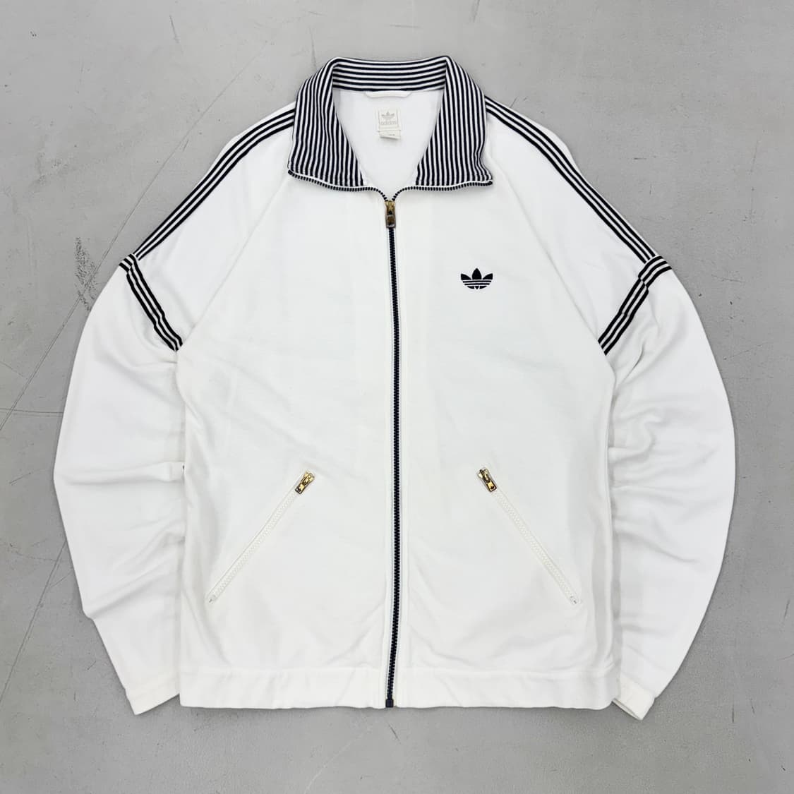 아디다스 파이어버드 화이트 블랙 코튼 트랙탑 져지 상품이미지2