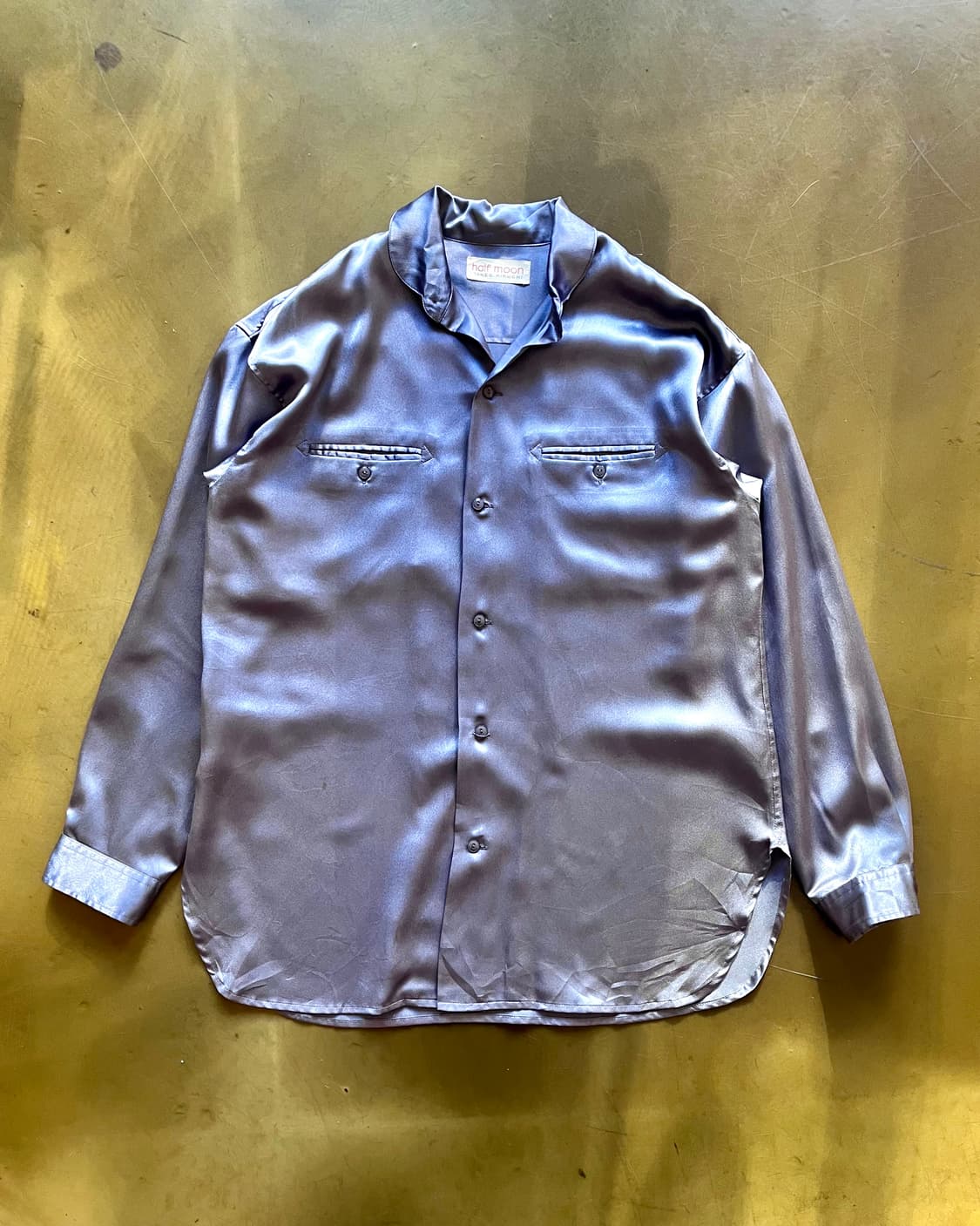 90s Half Moon by T.K Vintage Silk Shirt 상품이미지3